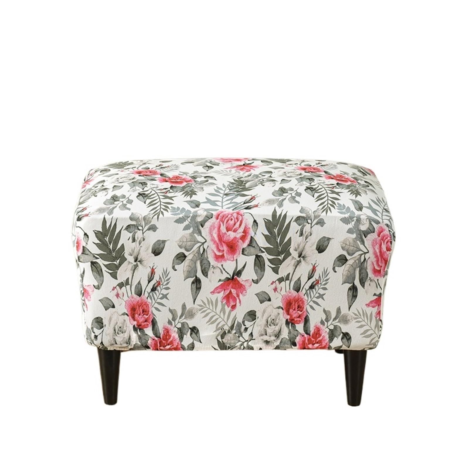 GCYEIDMA Wing Chair Slipcover Wing Chair Cover Stretch Armchair Relax Sofa Slipcovers with Seat Cushion Footstool Covers(B11 Footstool Cover)