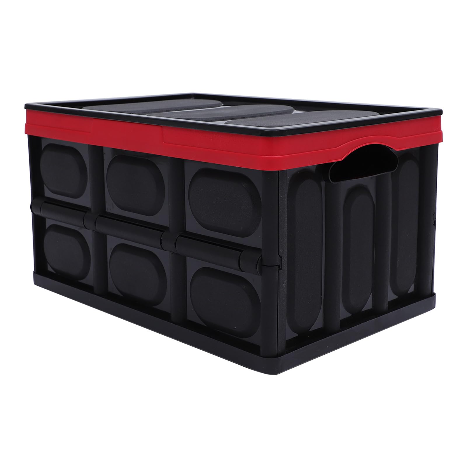 Organizzatore Bagagliaio Auto Pieghevole 30l, Contenitore Portaoggetti Resistente Custodia Plastica, Scatola Pratica per Riporre e Ordinare in Casa e Auto