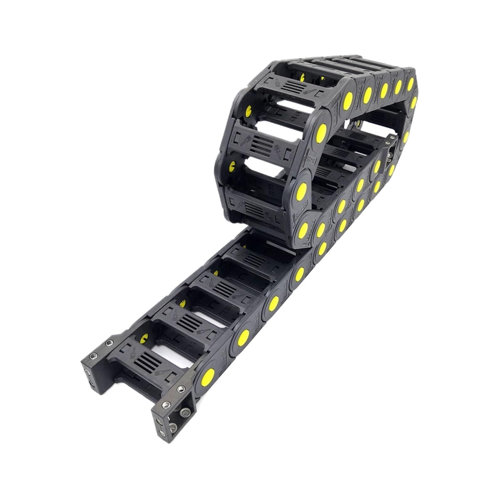 1 Meter 20x25mm Übertragungskabel Schleppkette Drahtträgerhalter mit Endverbindern Schleppleine for CNC-Fräsmaschine(R100)