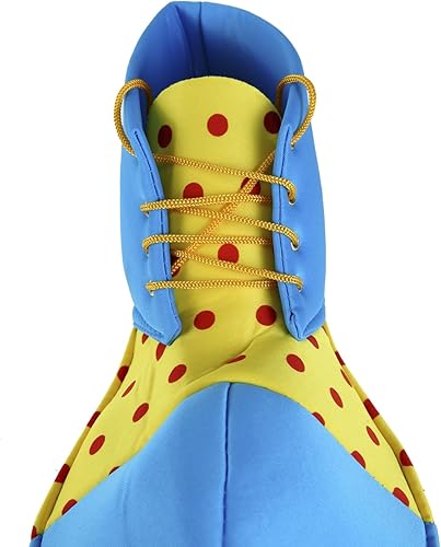 Miniatura 6 de BinaryABC Zapatos de payaso para disfraz de Halloween, accesorios de disfraz de payaso (azul amarillo)