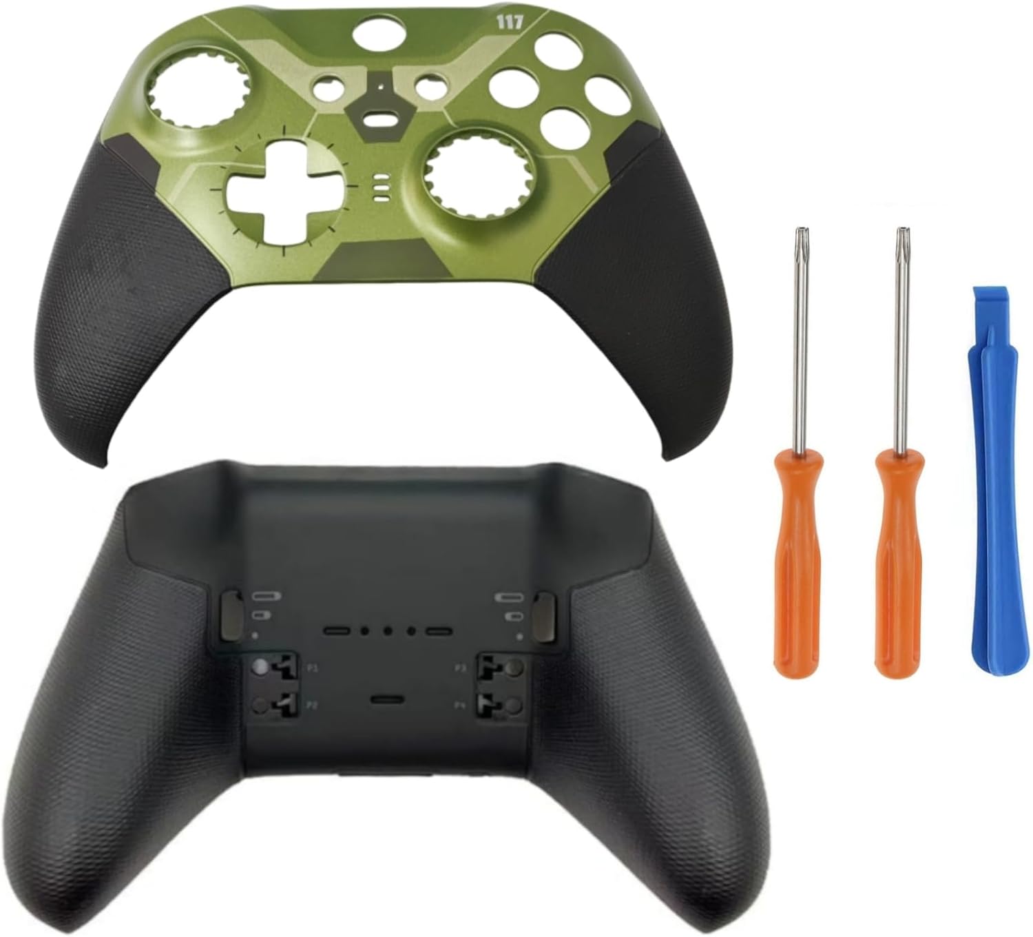 Front Back Housing Shell Case Faceplate Cover Replacement Repair Kit for Xbox Elite Series 2 Controller - Limited Edition
