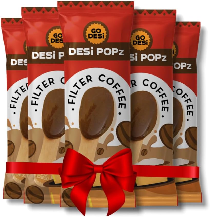 GO DESiFilter Coffee Candy, 40 pcs, Desi Popz, Filter coffee pop lollipop