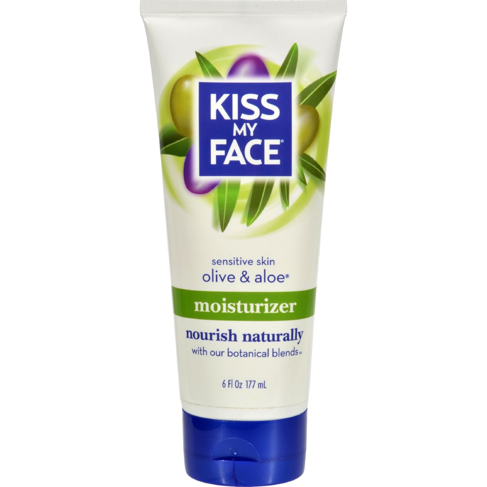 Kiss My Face Moisturizer with Olive Oil and Aloe Vera, Body Lotion, 6 Ounce