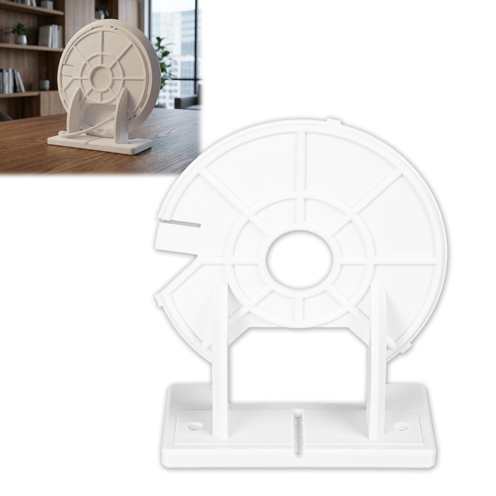 Compatible with Ubiquiti U7 PRO Stand | Access Point Holder with Cable Management Channel | Desk and Wall Mount | Easy Installation-Stable Support-Reduces Clutter | Durable Mount-image-8