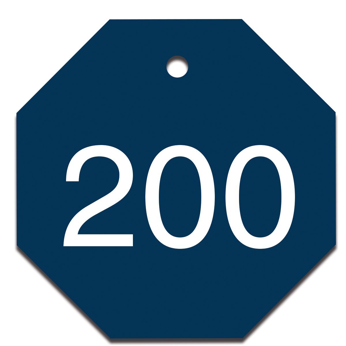 Jetons numérotés 176 à 200 plastique bleu marquage industriel - 3
