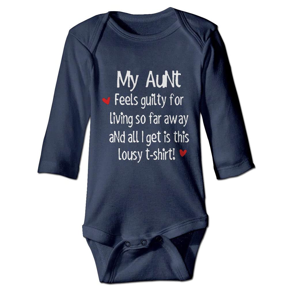 Poemsimai My Aunt Feels Guilty Baby Bodysuit Infant Bodysuit Long Sleeve Playsuit Unisex