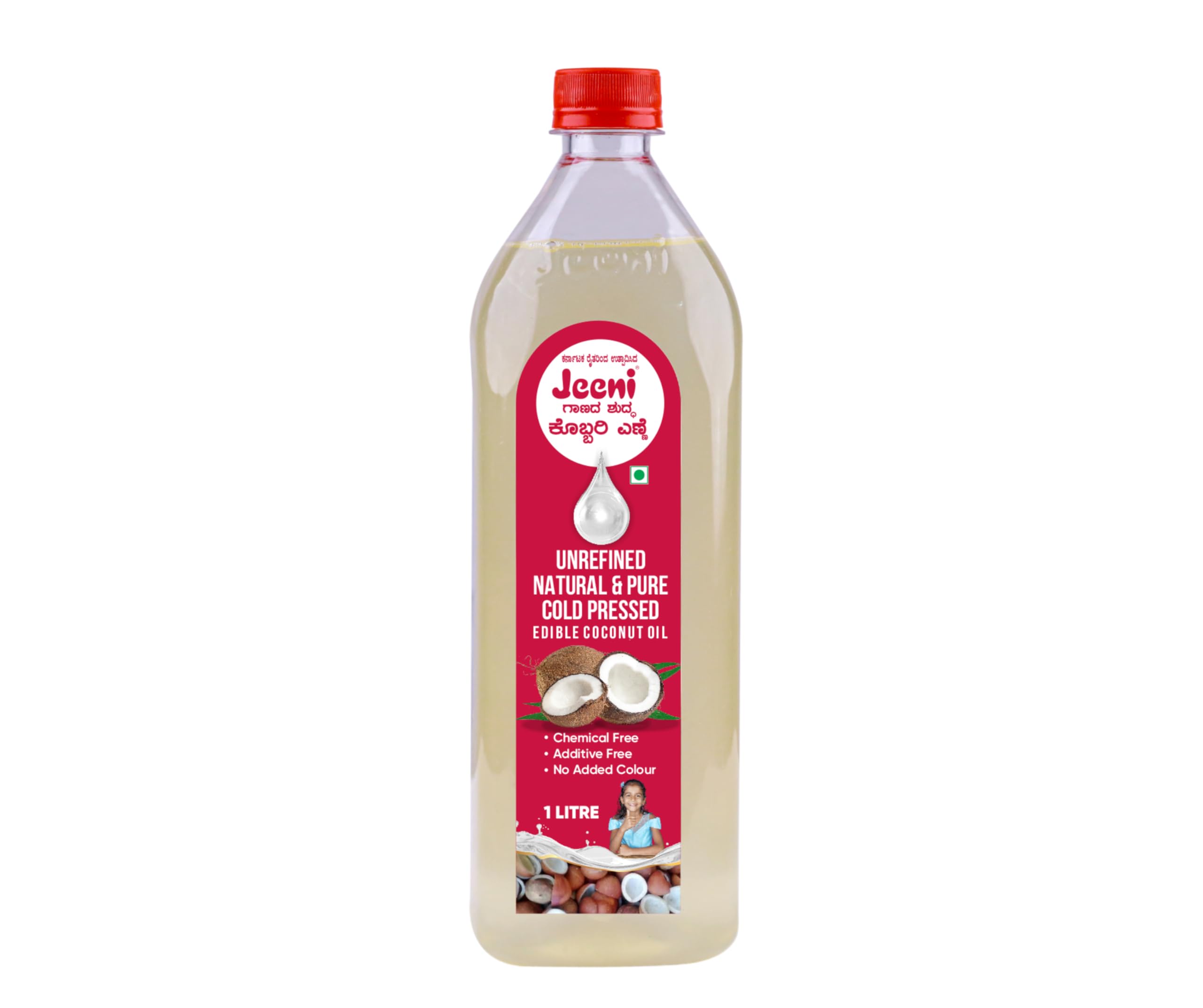 Jeeni Unrefined Natural & Pure Cold Pressed Coconut Oil 1 LTR (B0CVTVMT1N) Amazon Price History, Amazon Price Tracker