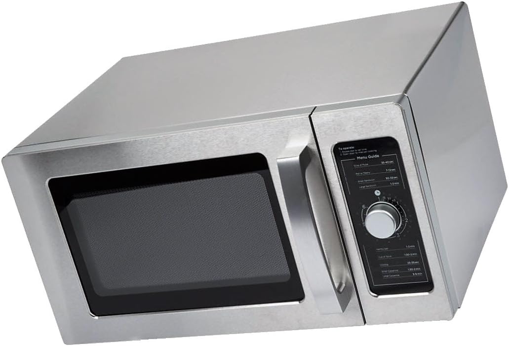 Oferta Especial Comercial Microondas de acero inoxidable con dial de control – 120 V, 1000 W Precio de Venta por un tiempo limitado