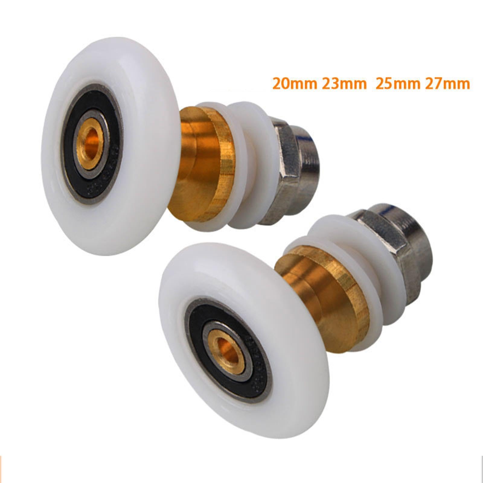 Qianly 4x Glass Sliding Door Pulley Sliding Door Rollers Replacement Part 1Pcs Silent Smooth Sliding Door Wheels Rollers for Cupboards