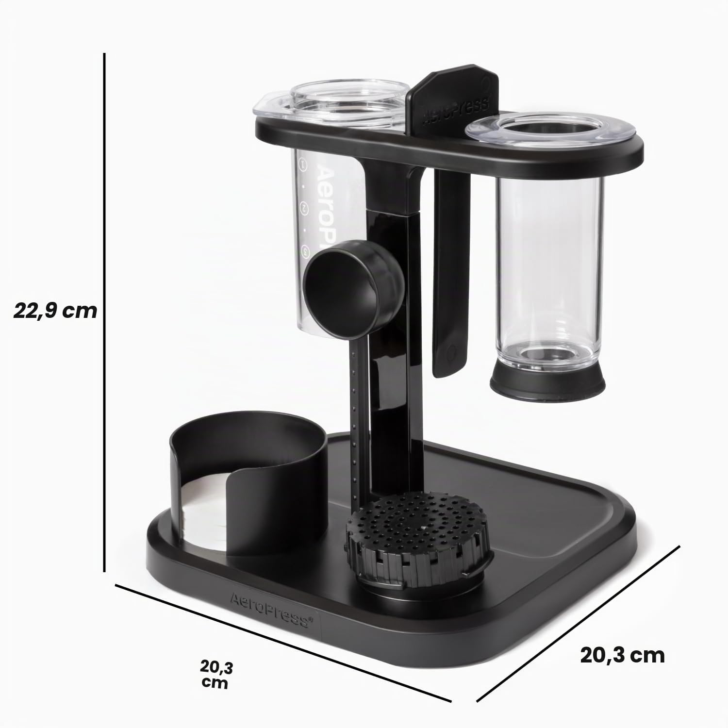 Support Organisateur AeroPress, Station de café durable et solution de rangement compacte compatible avec toutes les cafetières manuelles AeroPress (sauf Premium et Go)