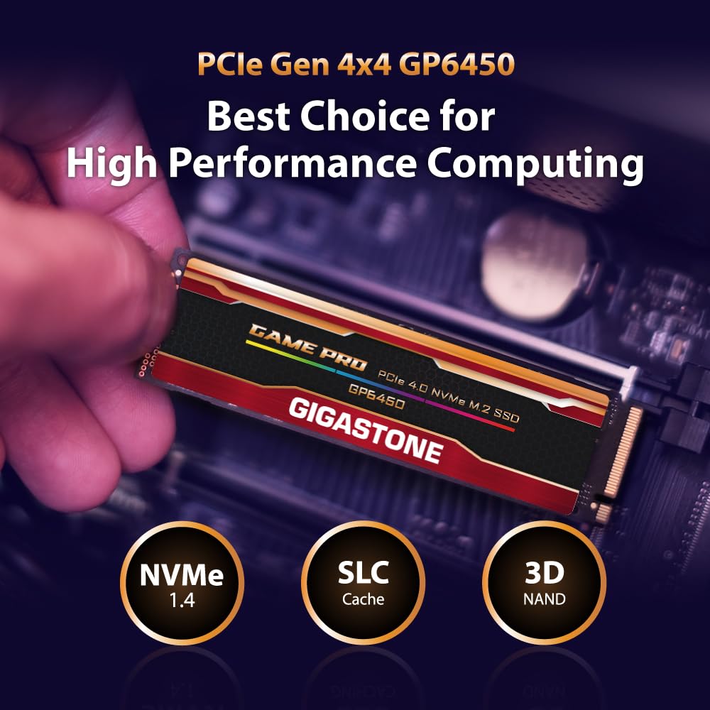 Amazon.com: Gigastone M.2 SSD 2TB PCIe 4.0 NVMe SSD PS5, Turbo
