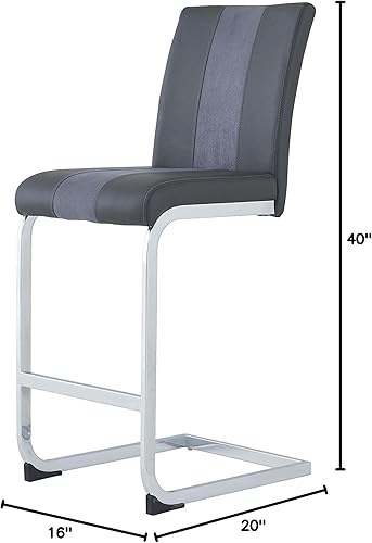 Miniatura 2 de Global Furniture USA Taburete de bar Leslie Grey