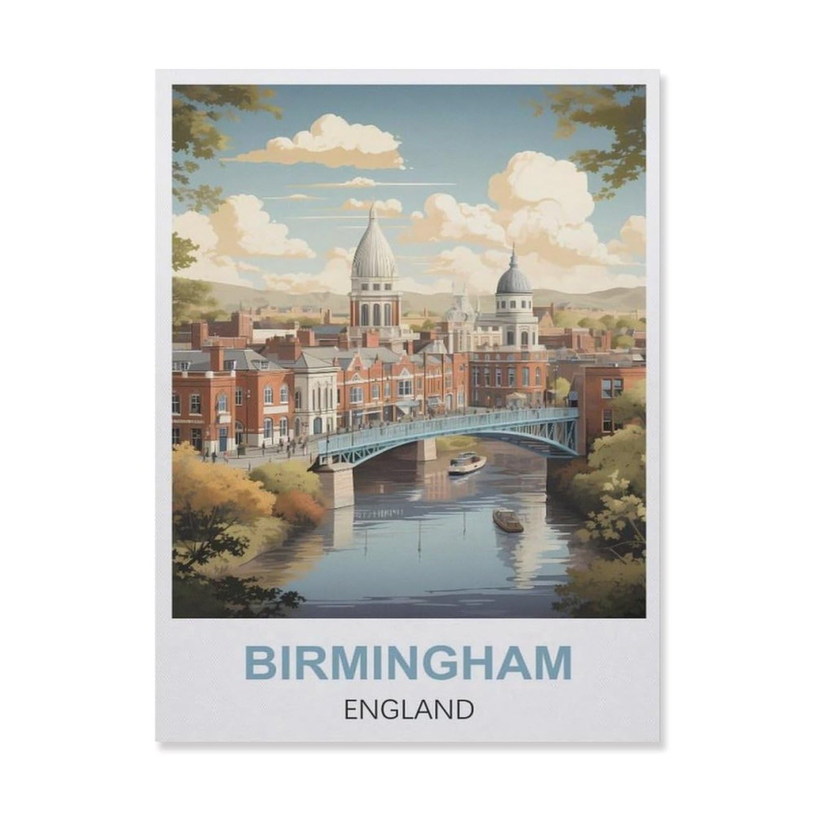 Metal Tin Sign，Birmingham England(30x40cm）