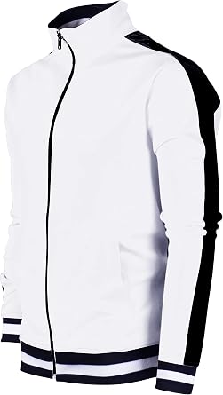 SCREENSHOT-TRACK JACKET Mens Urban Hip Hop Premium Track Jacket - Slim Fit Side Taping Sportswear Urbanwear Streetwear Top