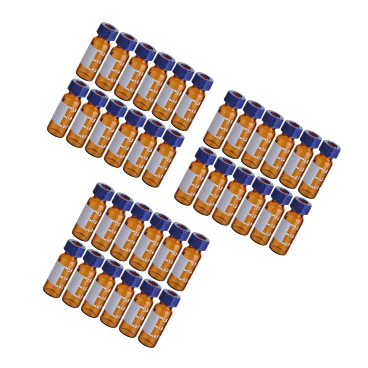 Ciieeo 3 Series Frascos De Muestreo De Vidrio Almacenamiento De Muestras Y Cromatografía 100 Piezas X 3