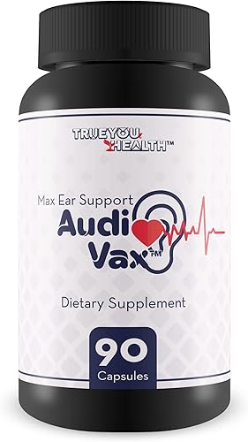 Max Ear Support Audi Vax - Suplemento de apoyo para la salud del oído - Promueve la salud del oído interno y del oído medio con un flujo sanguíneo