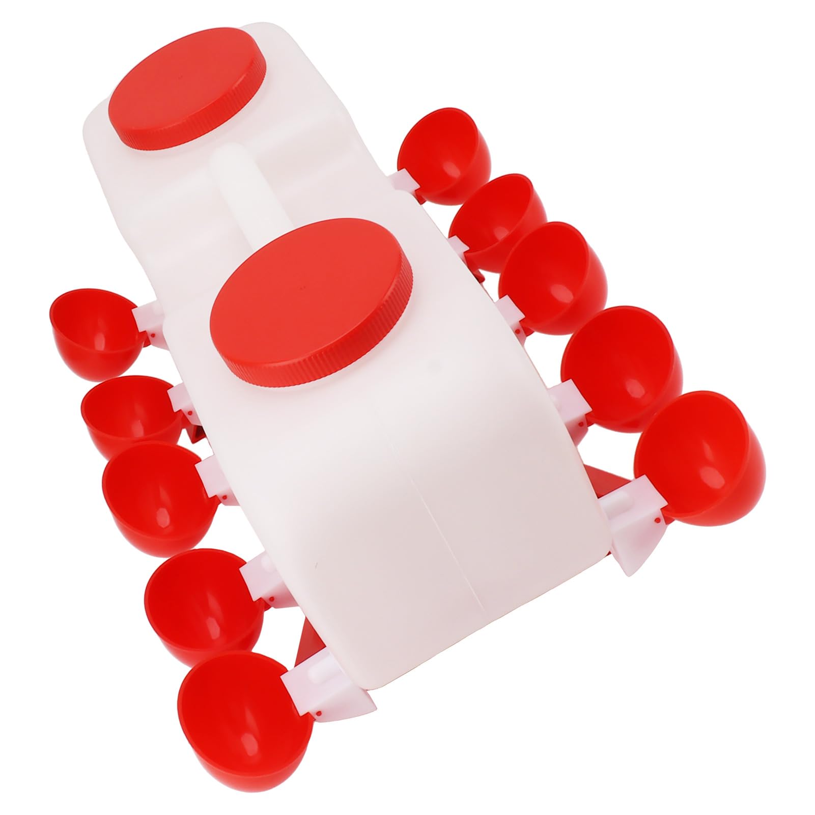 Mangeoire à Eau Semi-Automatique pour Poulet, Réservoir d'eau de 10 L, Abreuvoir pour Volaille avec Support incrusté pour Poulailler, Poignée Ergonomique pour Poulets, Oies, Canards, Pigeons