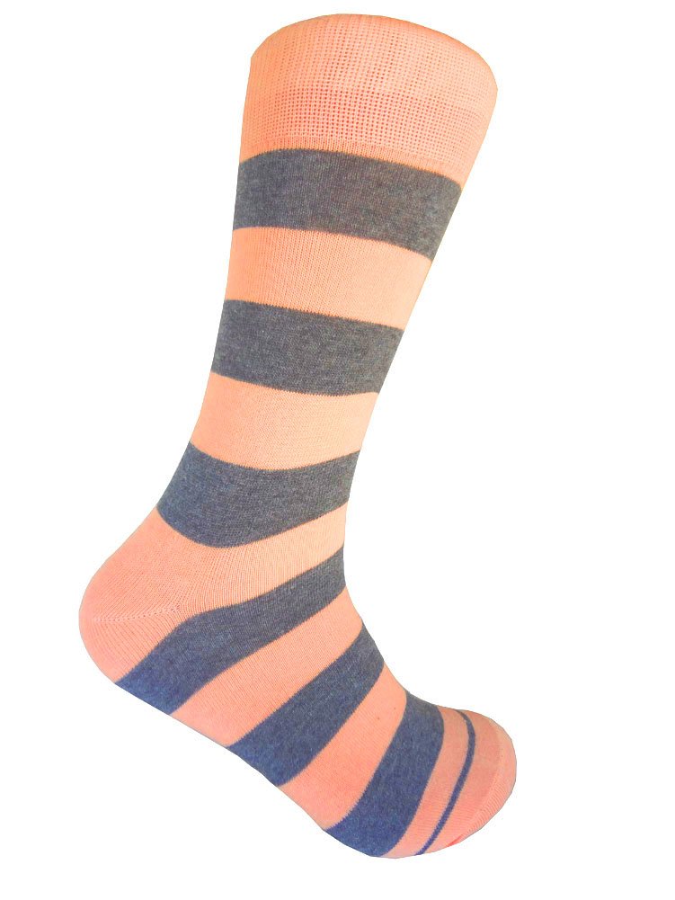 Triple M Plus Men's Groomsmen Wedding|Party Events|Gala Collection Stripe Dress socks
