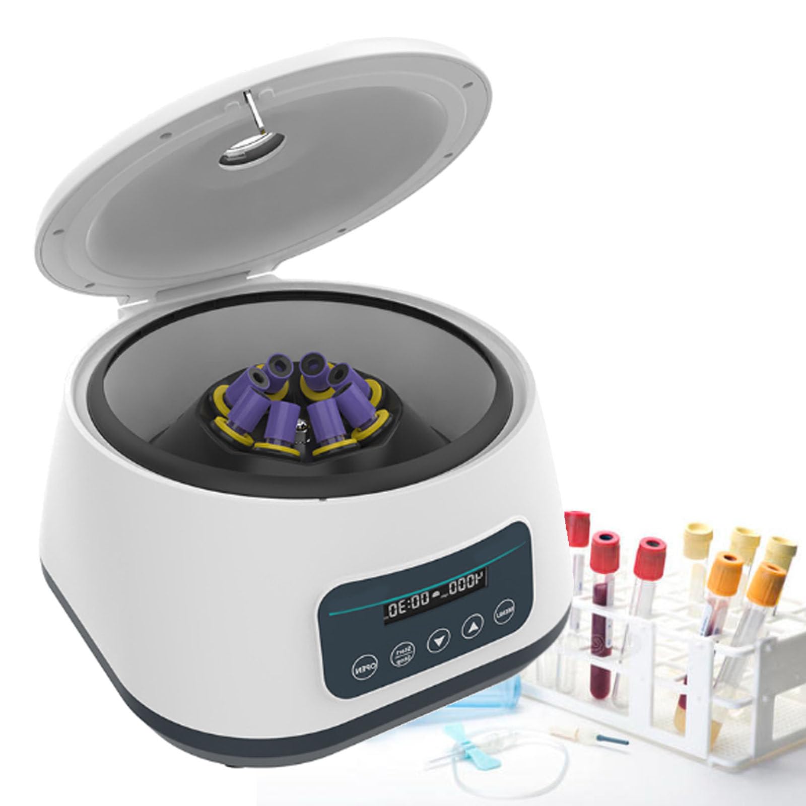 Centrífuga, Centrífuga de sobremesa para Laboratorio, Centrífuga médica, Centrífuga Digital para Sangre y Plasma PRP, 4000/5000 RPM, Tubo de centrífuga de 2/5/10/15 ml, Centrifugación Potent