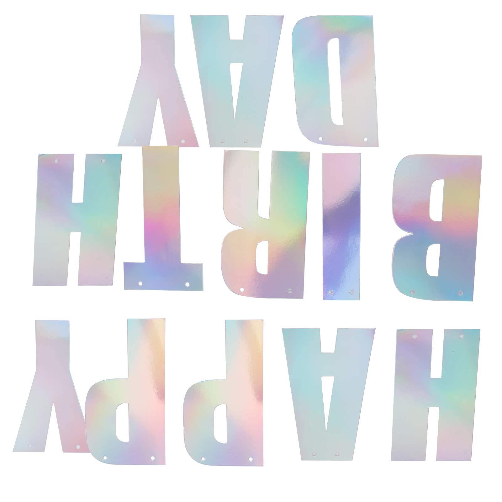 Amazon.com: Holographic Banner Letters, Perfect Details The Right Size  Holographic Banner Reuse for Craft Collection for Gift for Home for  Collector : Toys & Games