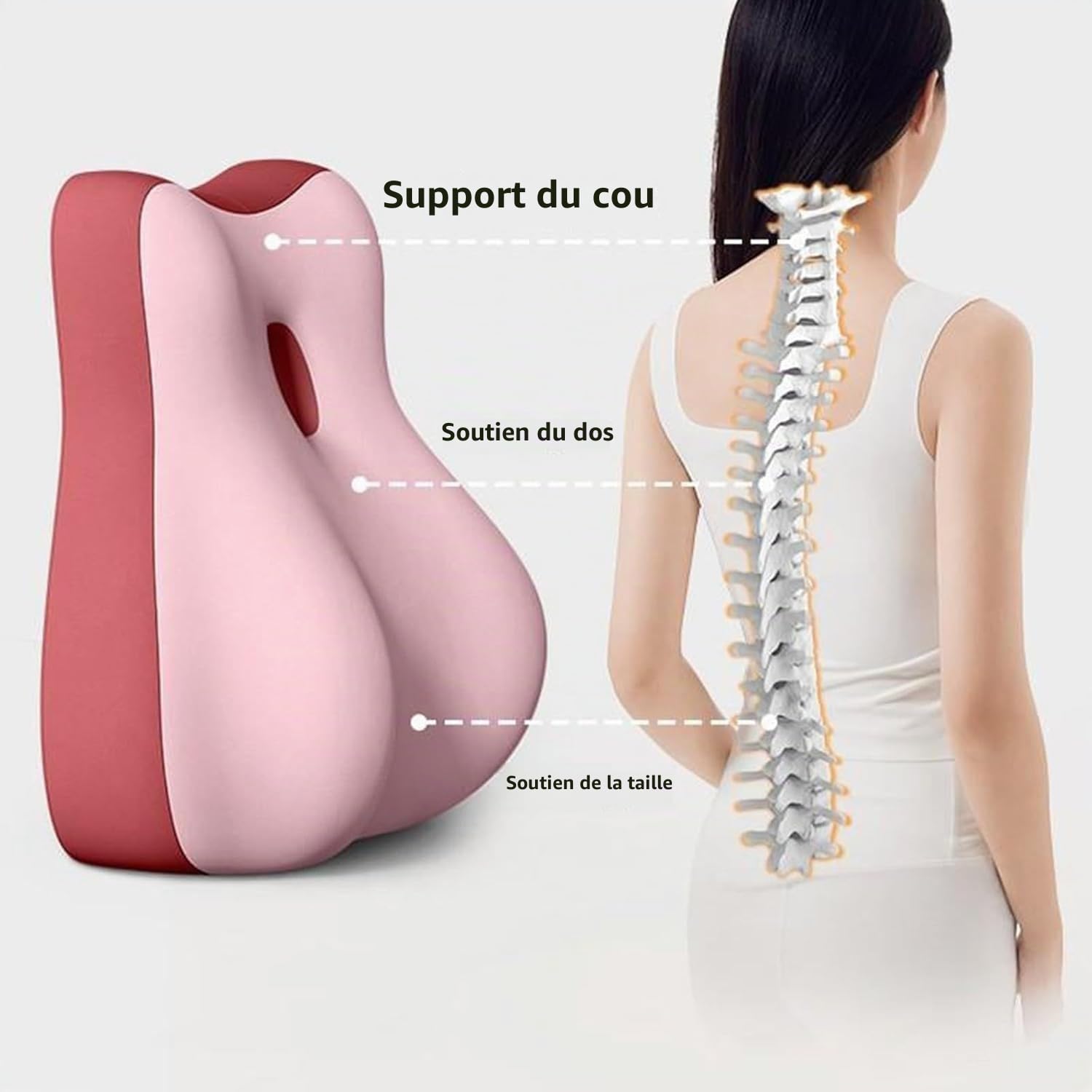 Coussin de siège pour couple pour femme enceinte design robuste, idéal pour s'asseoir et s'allonger, coussin de coin en mousse à mémoire de forme, récupère après l'impact, fournit un soutien pour