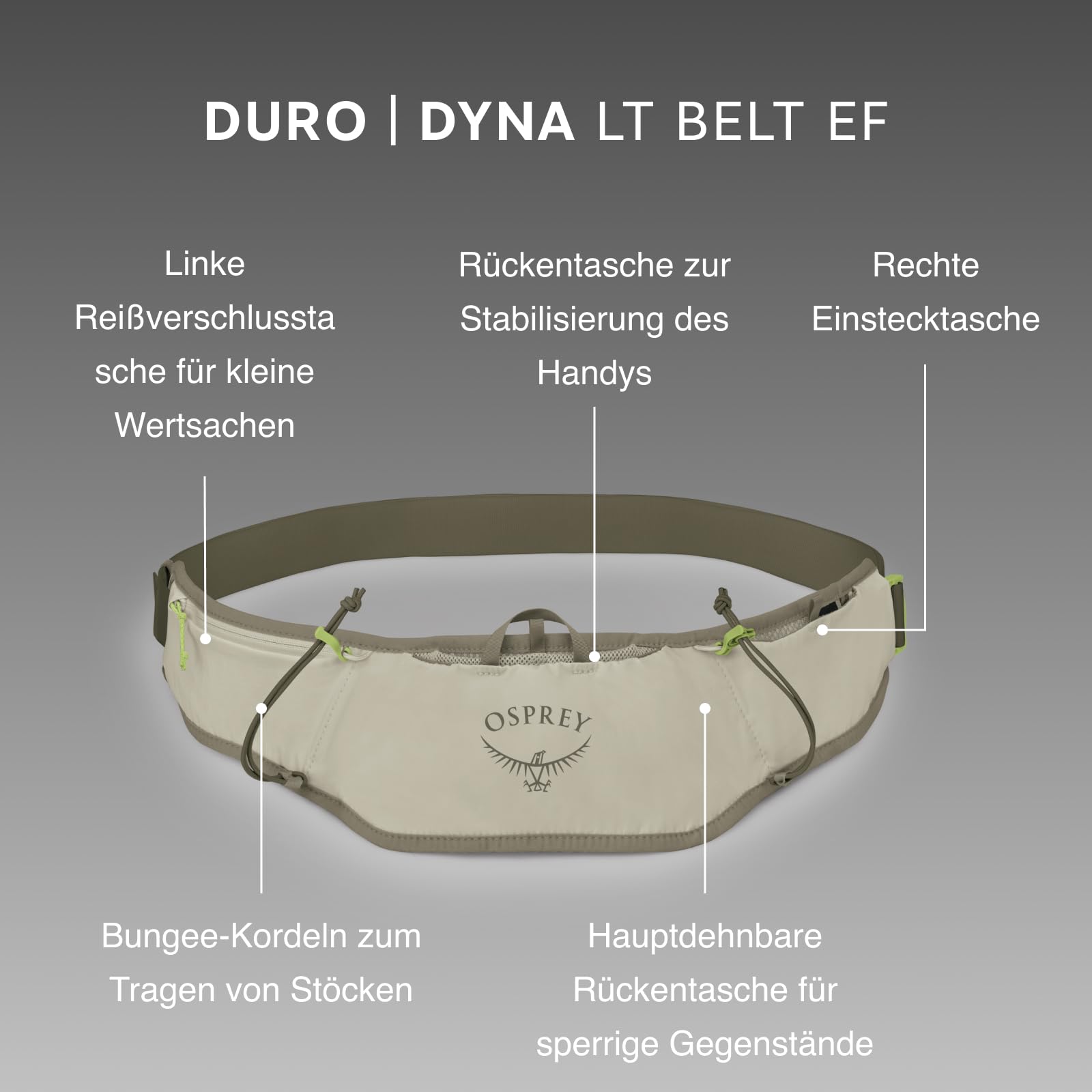 Duro Dyna LT Belt Sandy Grey OS EF