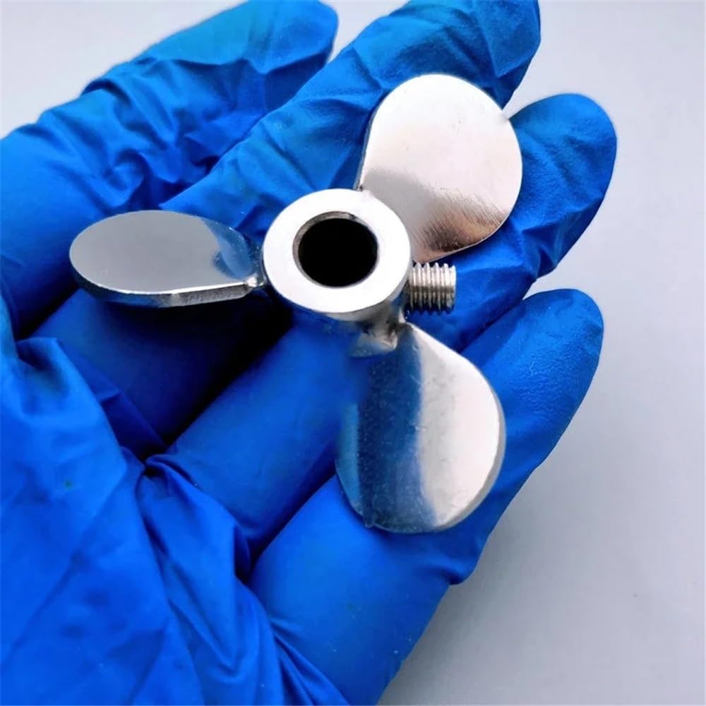 Verrerie et matériel de laboratoire 1 lame d'agitation en acier inoxydable de 60 à 200 mm de diamètre, agitateur à trois lames for laboratoire(OD100mm-hole12mm)