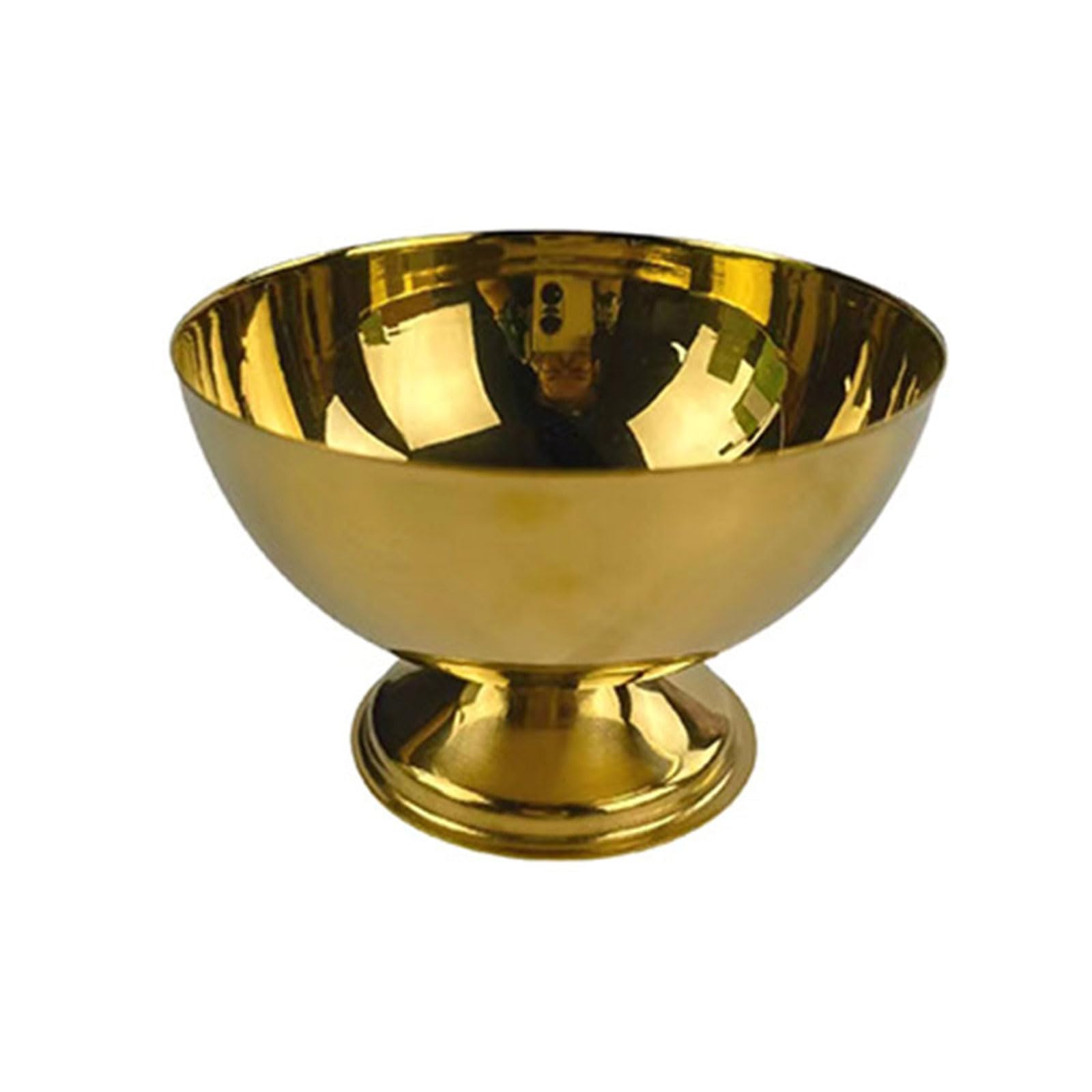 carotoe Practical Metal Dessert Cups Metal Dessert Dishes Stainless Steel Bowl for Shop Cups