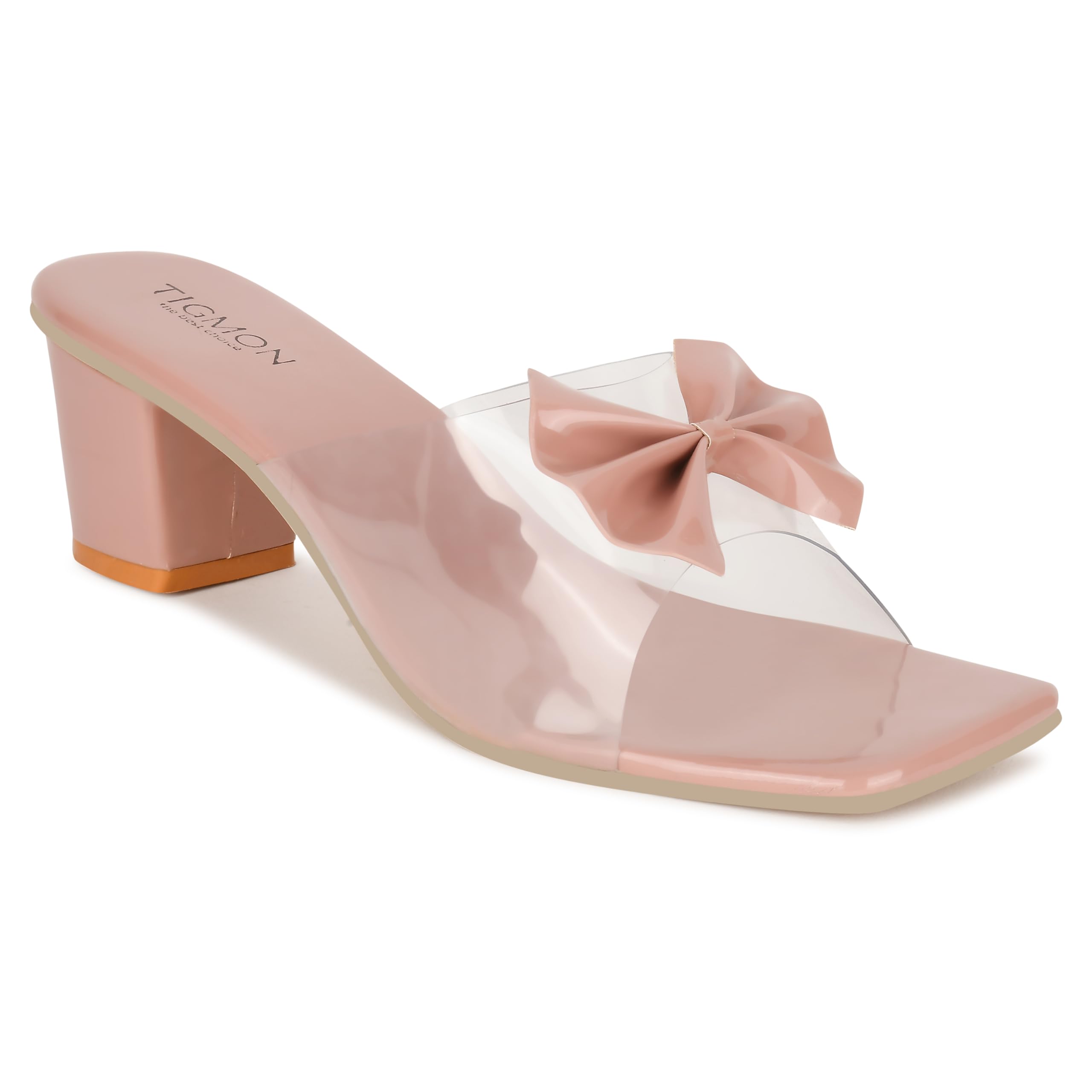 TIGMON Stunning Transparent Heels Sandals for Women: Walk on Air in Style (Pink, 5) (B0D8WS7DW7) Amazon Price History, Amazon Price Tracker