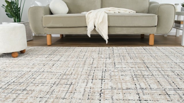Tapete Abani 8' x 10' Gris con patrón cruzado miniatura 7