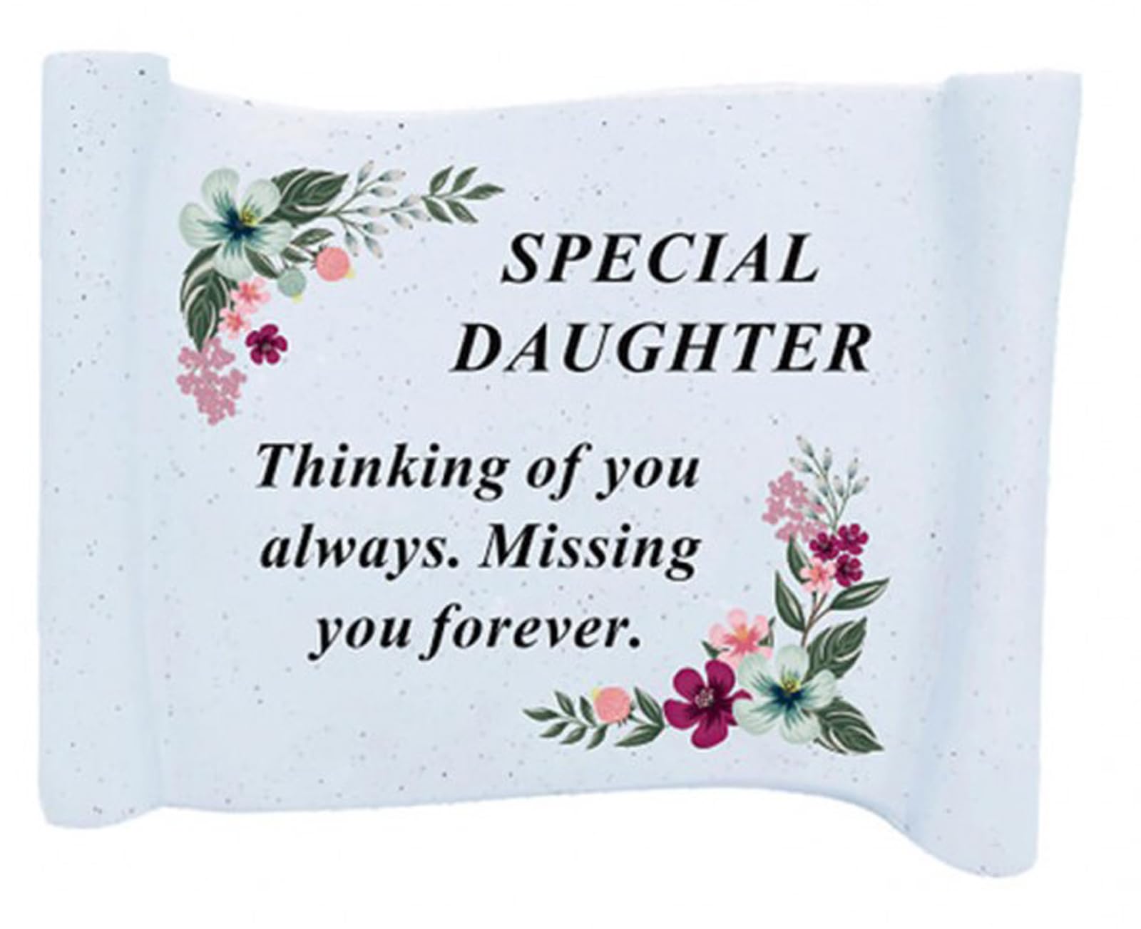 David Fischhoff Daughter Memorial Scroll Graveside Memorial Garden Ornament Remembrance Ornament