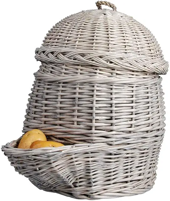 Design Potato Wicker Basket - Rieten Mand Leen Bakker voor Groenten en Fruit