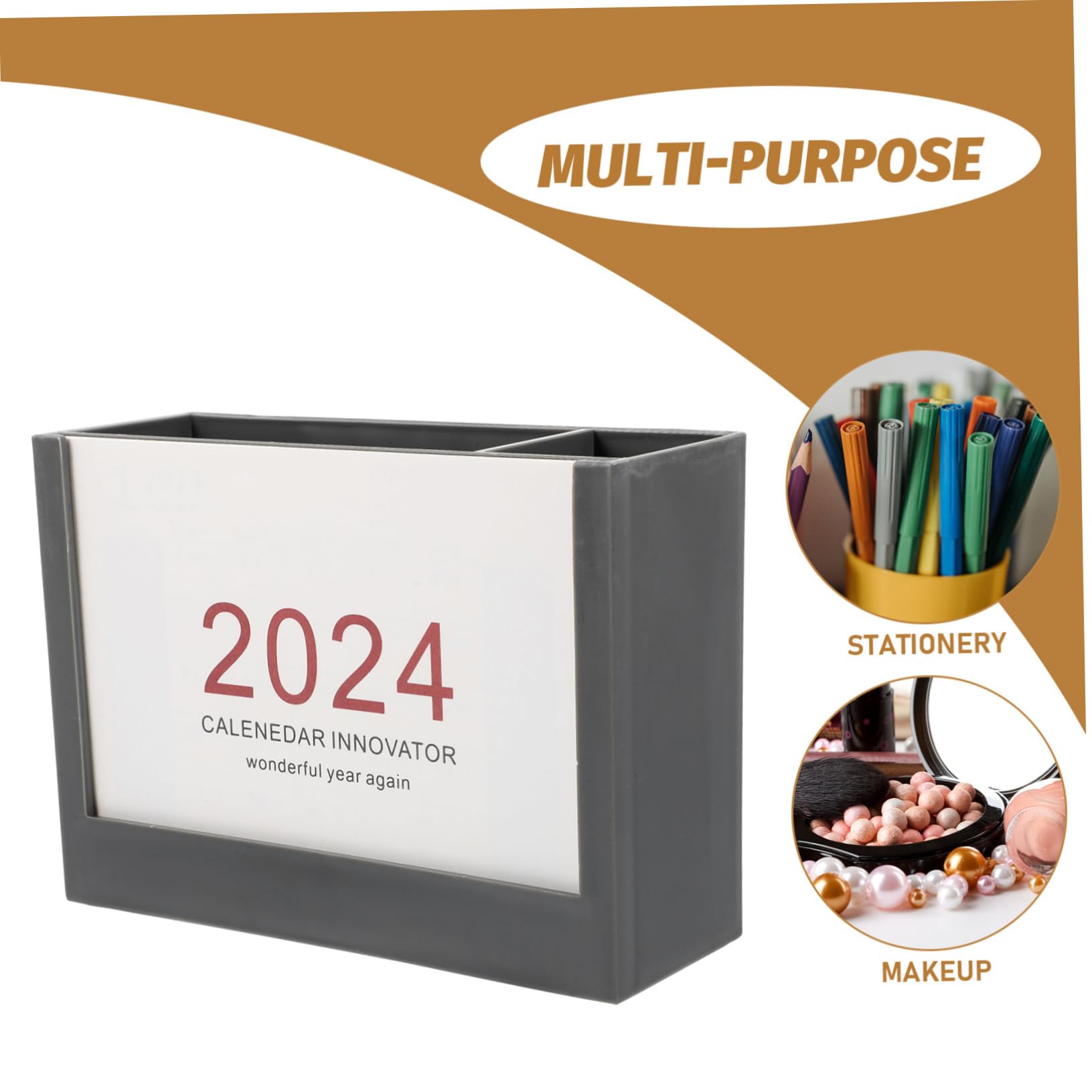 Operitacx 4 Pezzi Semplice Portapenne Calendario Da Tavolo Portapenne In Plastica Per Scrivania Accessori Da Scrivania In Plastica Organizer Per Da Tavolo Secchiello