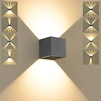 Applique da Parete LED Interno Esterno 12W,Moderno Angolo Regolabile del Fascio su