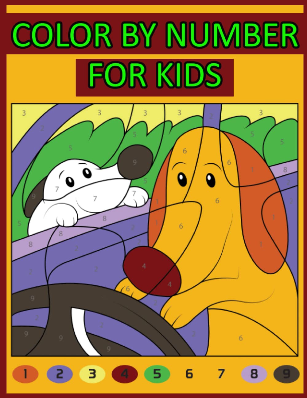 Color by number for kids: Relaxation and Stress Relief (Color by Number Coloring Book for Adults)