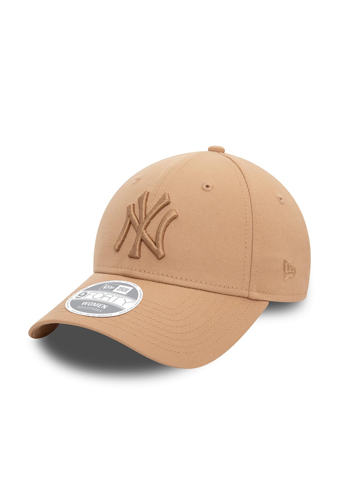 New Era Women's 9Forty League Essential MLB New York Yankees Baseball Cap Hat Med Beige