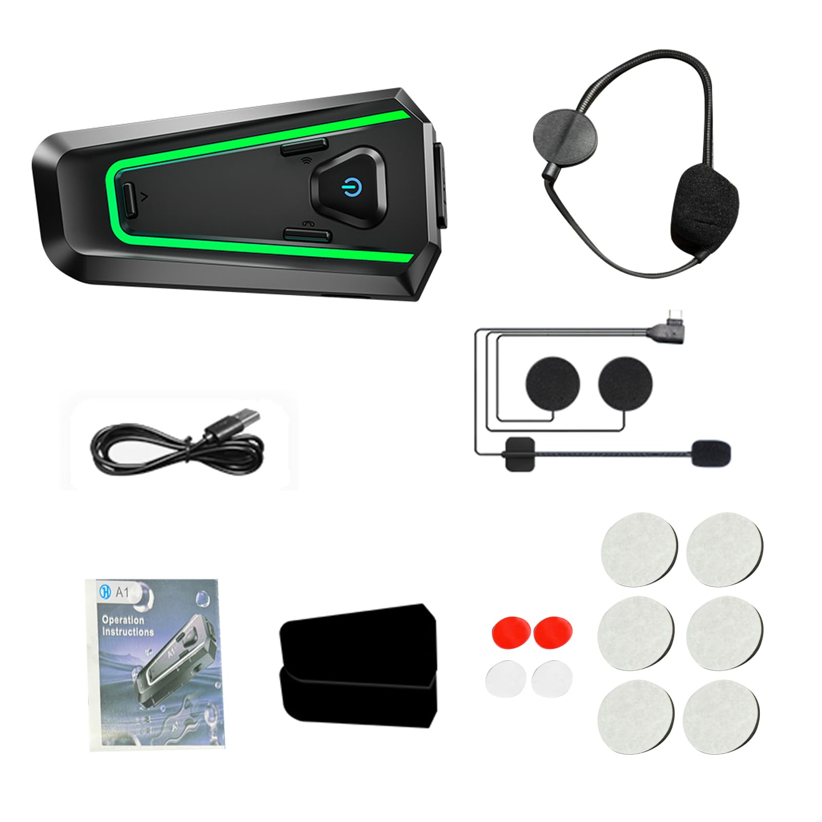 Auriculares inalámbricos para casco con sonido 3D contra lluvia IPX7 5