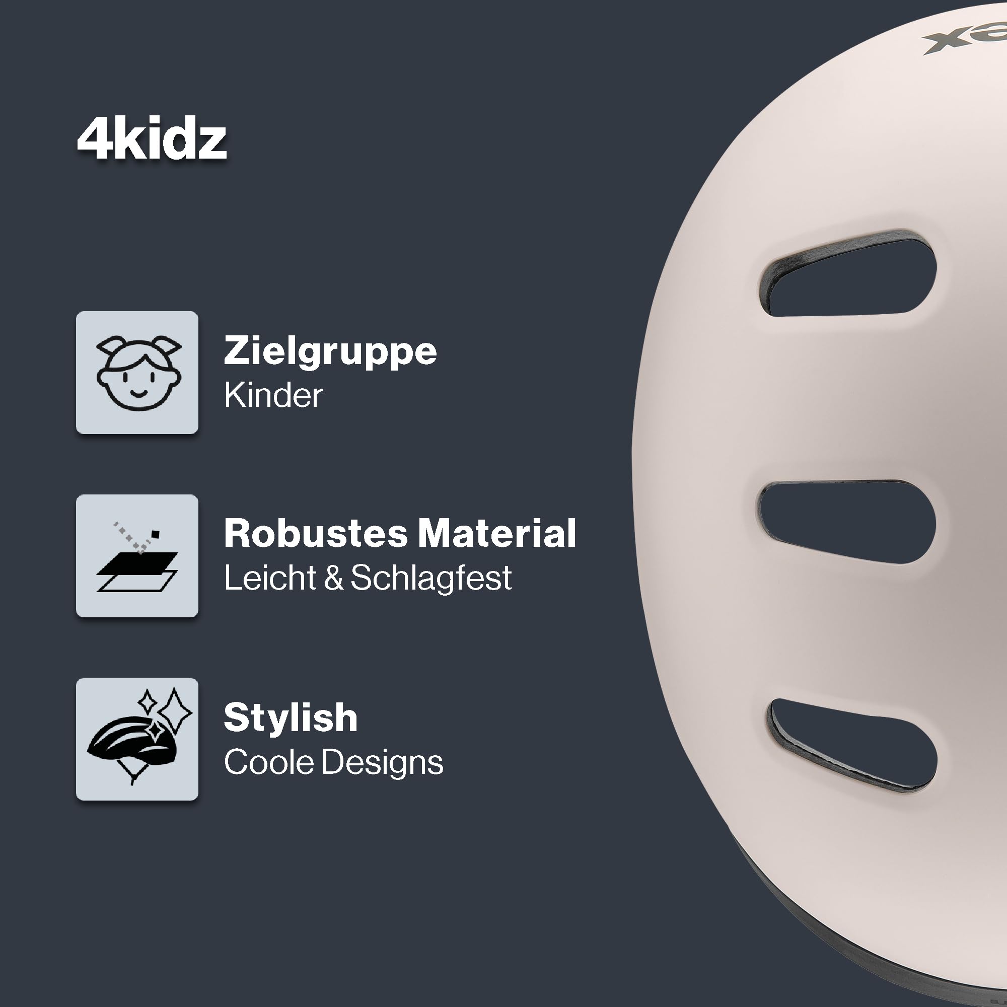 uvex 4kidz - robuster Fahrradhelm für Kinder - individuelle Größenanpassung - waschbare Innenausstattung
