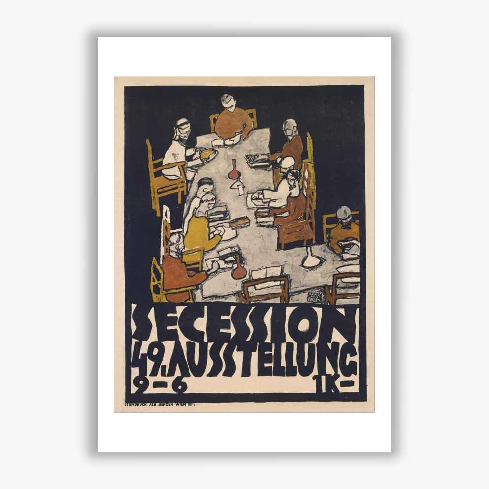 Egon Schiele、Secession 49. Austellung Secession. 49. Ausstellung Egon Schiele drucken auf leinwand