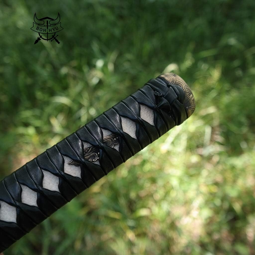 Sword Handle Tsuka 10.2in Or Special Specifications Alloy/Copper/Iron Fittings and Imitation or Real Samegawa