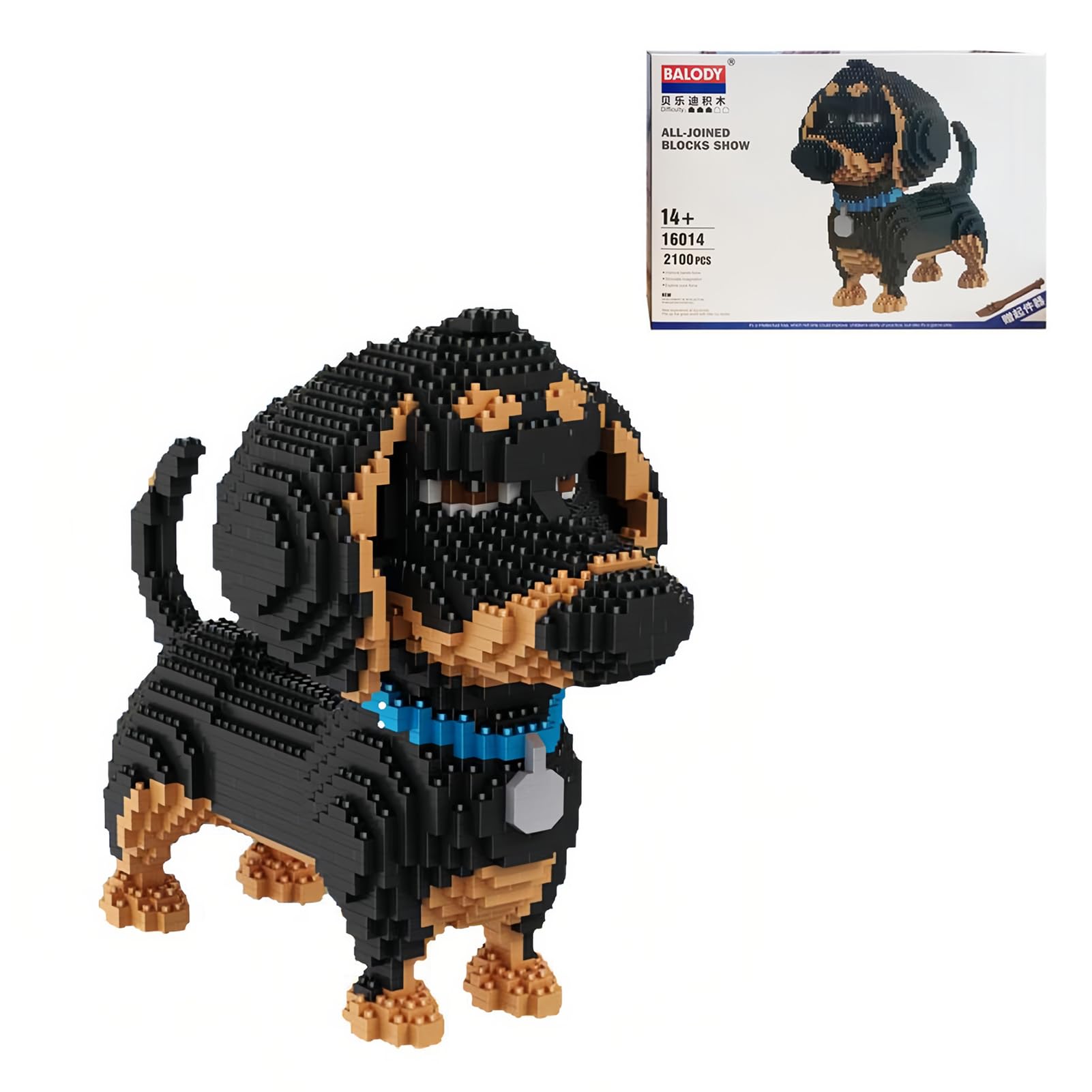 Micro Building Block Set Mini Building Bricks Pet, Dogs Animal Set DIY Block Toy Gift for Adult Kids at Valentine's Mother's Day Children's Christmas