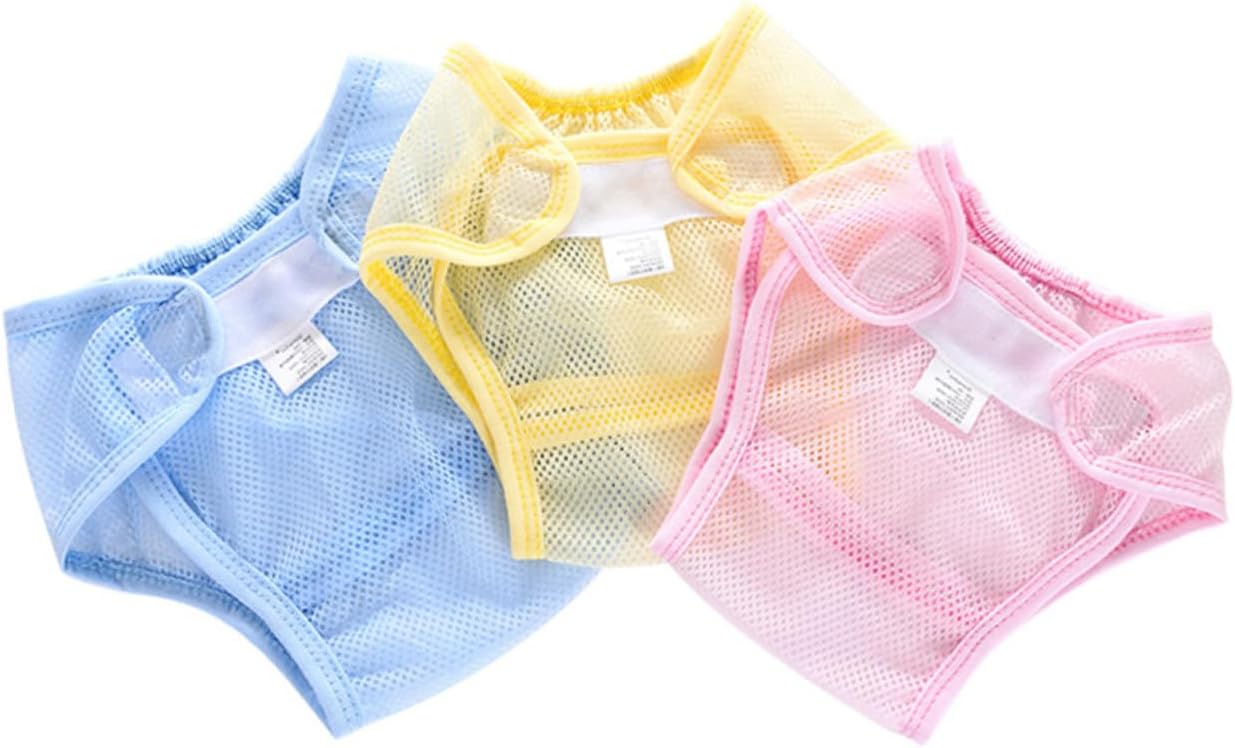 Yardwe Breathable Nappy Cover Mesh Diaper Holder for Potty Training Washable Training Pants for Newborns Size 80 Assorted Color