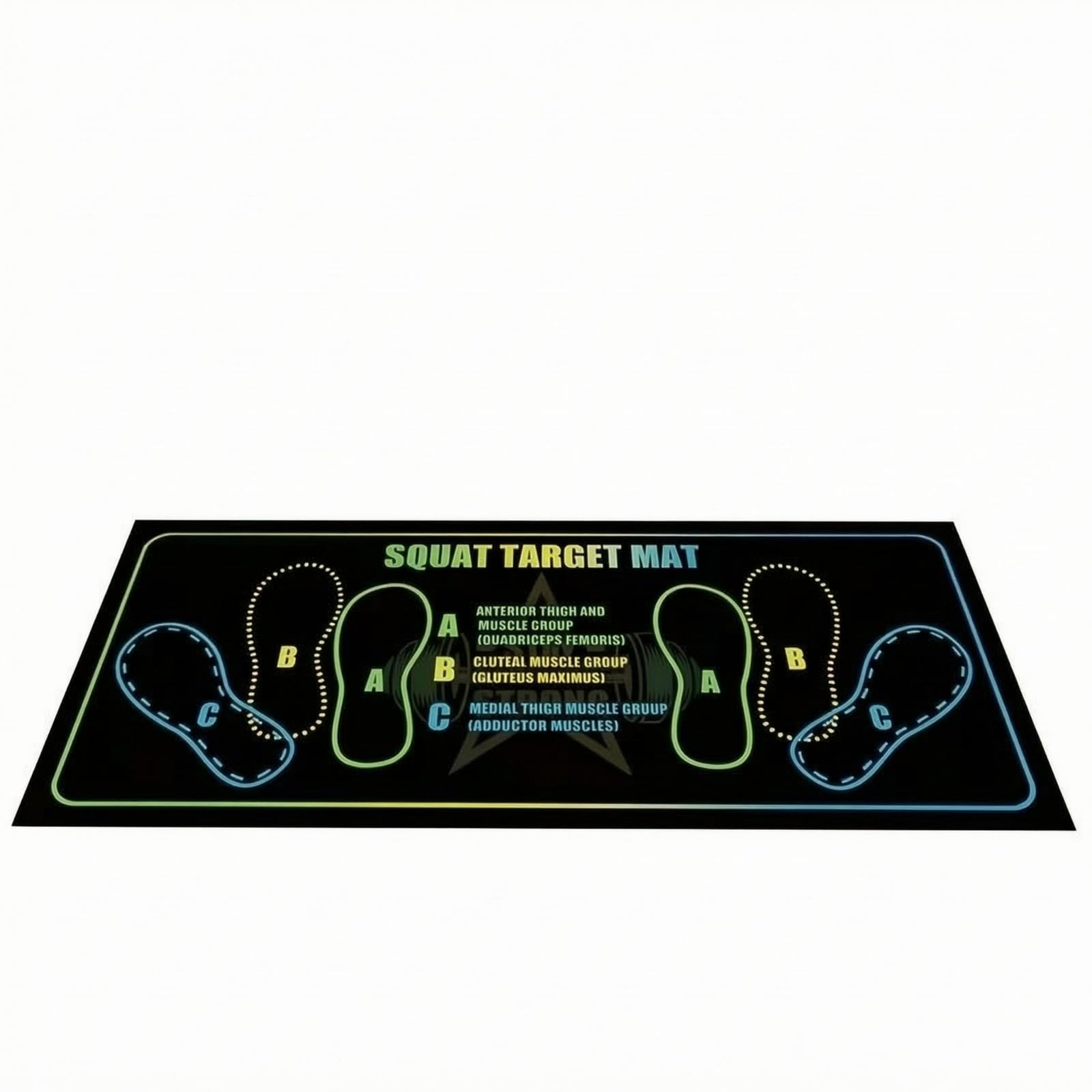Rubber Backing Squat Stance Mat Anti-Slip Squat Training Mat Slim-Design Fitness Gear, 121jsdd-4-image-16