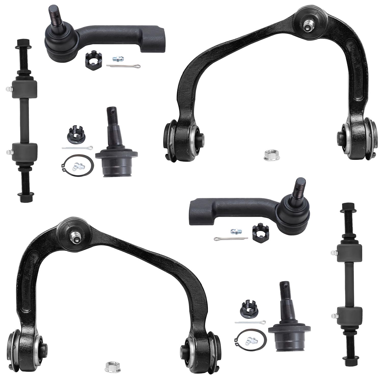 Detroit Axle - 8pc Front End Control Arms Kit for 2007-2017 Ford Expedition