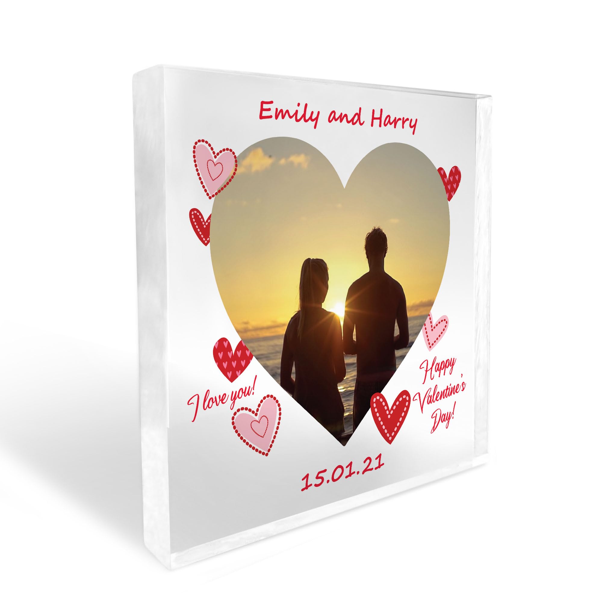 Red Ocean Personalised Valentines Gifts For Boyfriend Girlfriend Photo Plaque Husband And Wife Gifts Valentines Gift Ideas