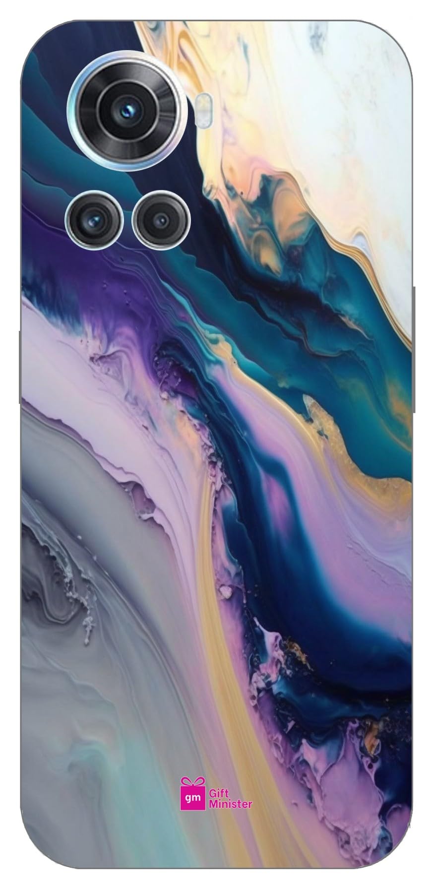 Gift Minister Soft Designer Mobile Case for One Plus 10R 5G Back Cover Blue - Shades Smoothly Blend Marble Paper Texture Smooth Art Colorful Anti-Slip Shockproof Flexible Clear 1Pcs 1701S (B0CPMP42J4) Amazon Price History, Amazon Price Tracker