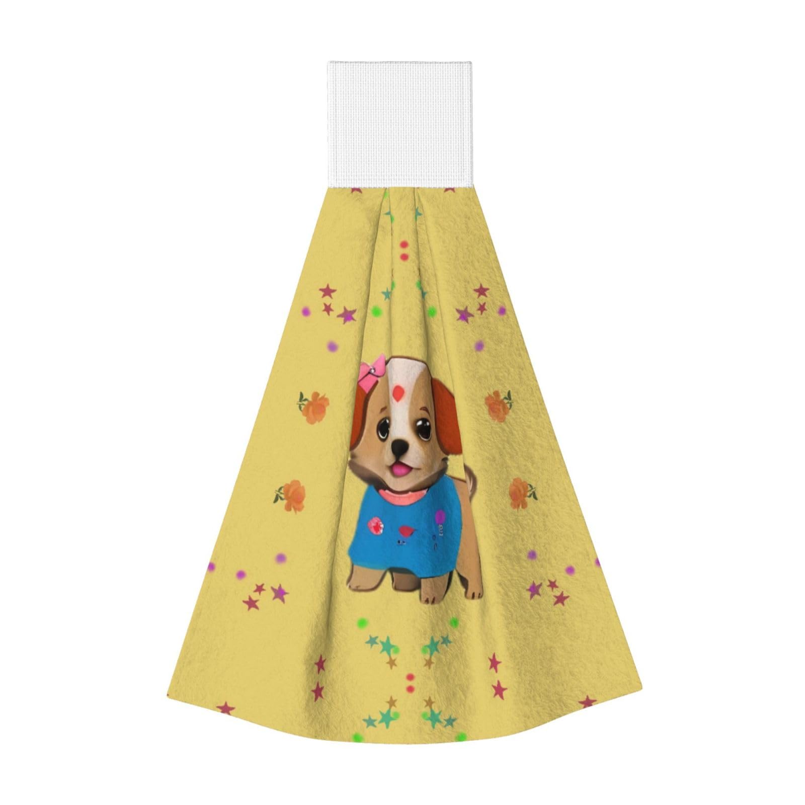 Adorable cartoon dog Highly Absorbent Dish Towels Soft Coral Fleece Wipe