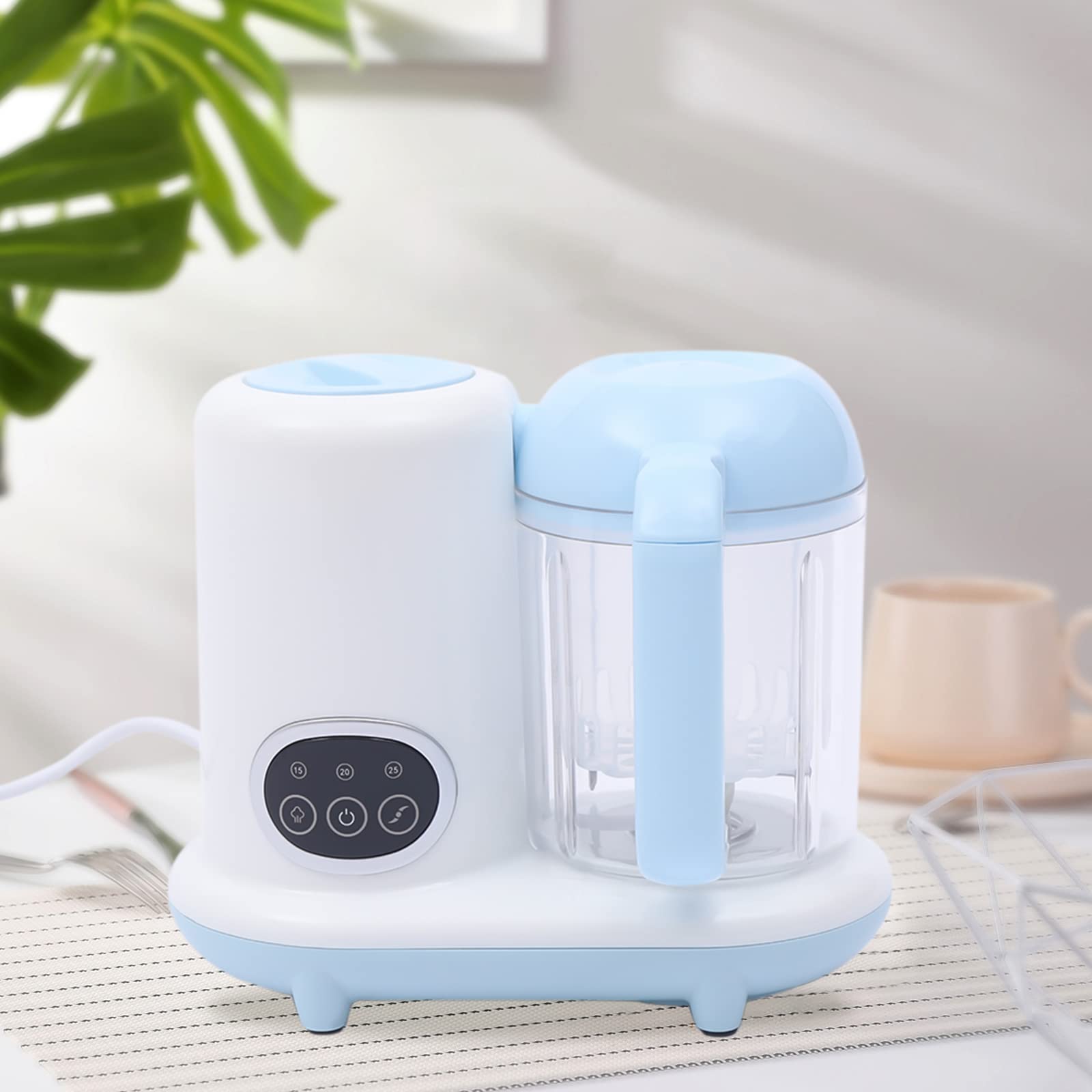 Mélangeur électrique pour aliments pour bébé, mixeur de fruits pour bébé, mixeur de purée, préparation des aliments pour bébé, cuiseur vapeur pour bébé, cuisson vapeur, mixage, cuisine, 300 W