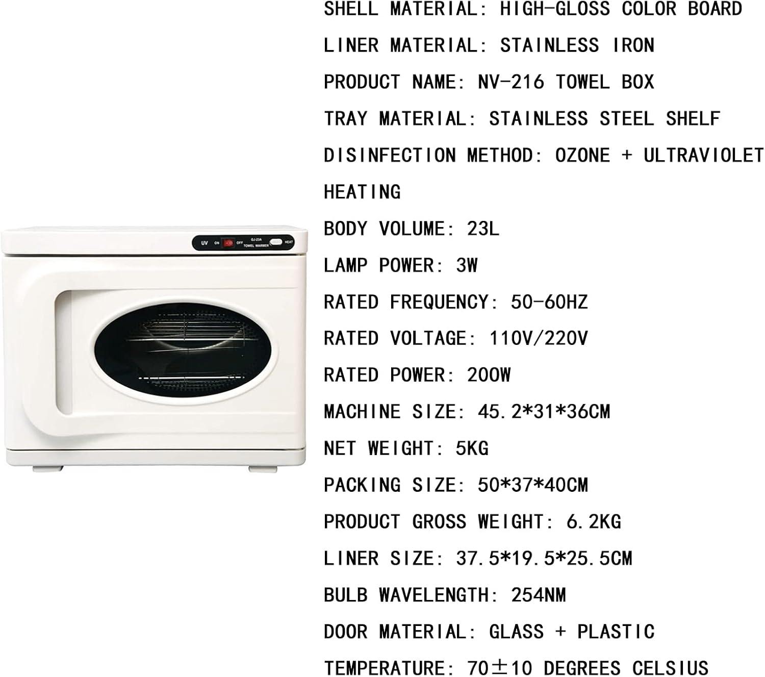 Hot Heat Towel Warmer with Two Layers Stainless Tray Cabinet Multi-Functional 23L for Manicure Spa Hair Beauty Salon Barber Dental Clinic Family Scissor Tools Health Steamer Equipment : Beauty & Personal Care