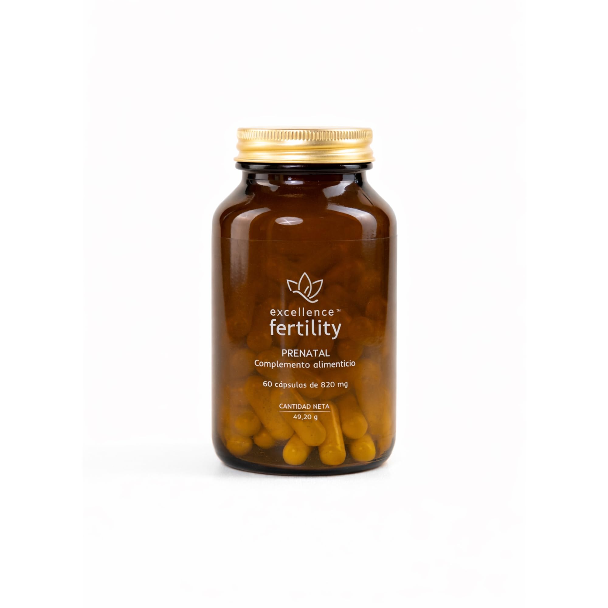 Excellence Vitaminas Prenatales – Suplemento Mujer para Embarazo, Lactancia y Preconcepción – 19 Nutrientes Esenciales con Folato Activo y Colina – 60 Cápsulas